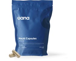 Oana Slaapcapsules - 100% natuurlijk slaapsupplement - 60 capsules- Magnesium bisglycinaat - L-theanine - L-theanine - Zink en vitamines (Melatonine vrij)