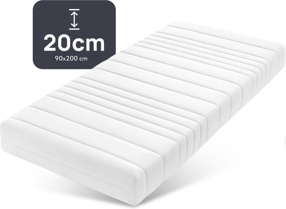 Novio matras HR Koudschuim - 90x200 - 20CM dik wit