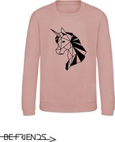 Pull Be Friends - Licorne - Enfants - Rose - Taille 9-11 ans