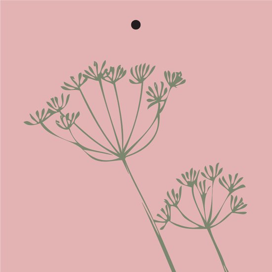 Carte cadeau - « Branche Blanco» - 20 pièces - 7 mm x 7 mm - Carte de vœux - Avec trou de perçage - Série : GOLDY - Relief doré métallique - Cartes cadeaux