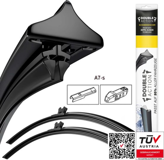 DoubleAction Ruitenwissers | Audi A1 Sportback, bj 09.2011 - 10.2018
