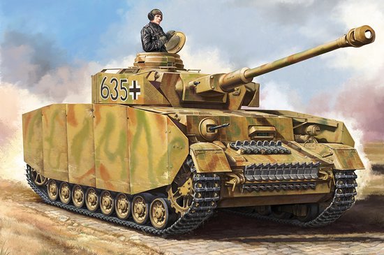 Maquette en plastique de char moyen allemand Pzkpfw IV Ausf.H 1:35 HobbyBoss 84841
