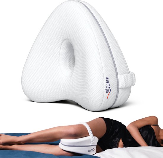 Best life Kniekussen Voor in Bed Zijslapers - Beenkussen Zijslaper - Kniekussen Orthopedisch