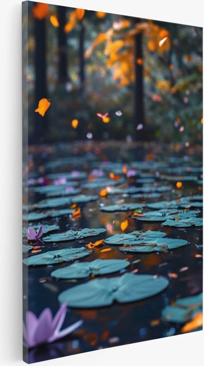 Saammp Canvas Schilderij - Natuur - Planten - landschap - 75x100 - Foto op canvas - Wanddecoratie - Muurdecoratie Woonkamer - Slaapkamer decoratie - Canvas Print Multicolor