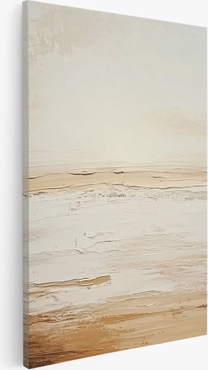 Saammp Canvas Schilderij - Minimalistisch - Abstract kunstwerk - 60x90 - Foto op canvas - Wanddecoratie - Muurdecoratie Woonkamer - Slaapkamer decoratie - Canvas Print Multicolor