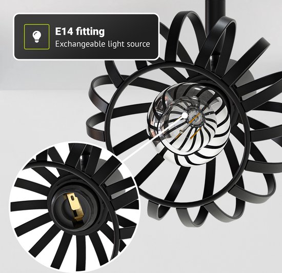 Eglo LED Plafondlamp GU10 | Consuma 1 | Rond | IP44 | Zwart Eglo