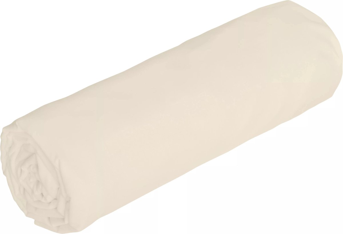 Vente-unique Hoeslaken in satijn 108 draden/cm² - 200 x 200 cm - Instophoogte 30 cm - Beige - TALORA van PALACIO