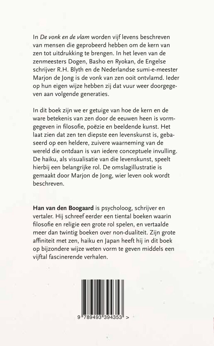 De vonk en de vlam - back cover