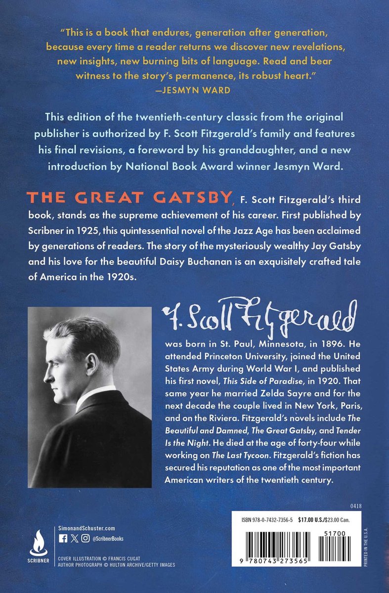 The Great Gatsby - back cover