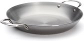 de Buyer Mineral B Paellapan 32 cm – Carbonstalen Paellapan – Ø 32 cm – Made in France