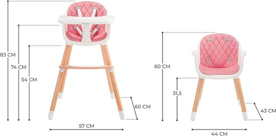 VELTRR® Kinderzetel - Eetstoel Baby 6 Maanden en Ouder - Kinder Eetstoel - Kinderstoel - Inklapbare Eetstoel van VELTRR — afbeelding 2