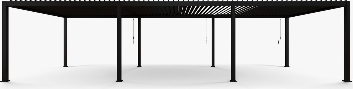 Mirador Deluxe terrasoverkapping - 300 x 900 cm - antraciet - Luxe / Vrijstaande / Aluminium lamellen overkapping - Tuinprieel / Carport / Veranda / Pergola