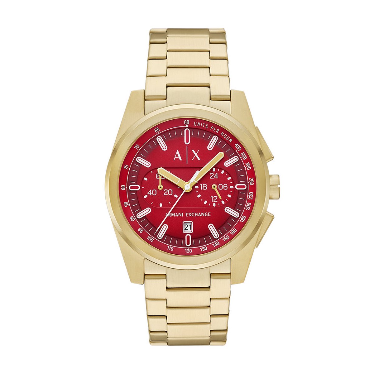 Armani Exchange AX2863 Heren Horloge 42mm - Goudkleurig