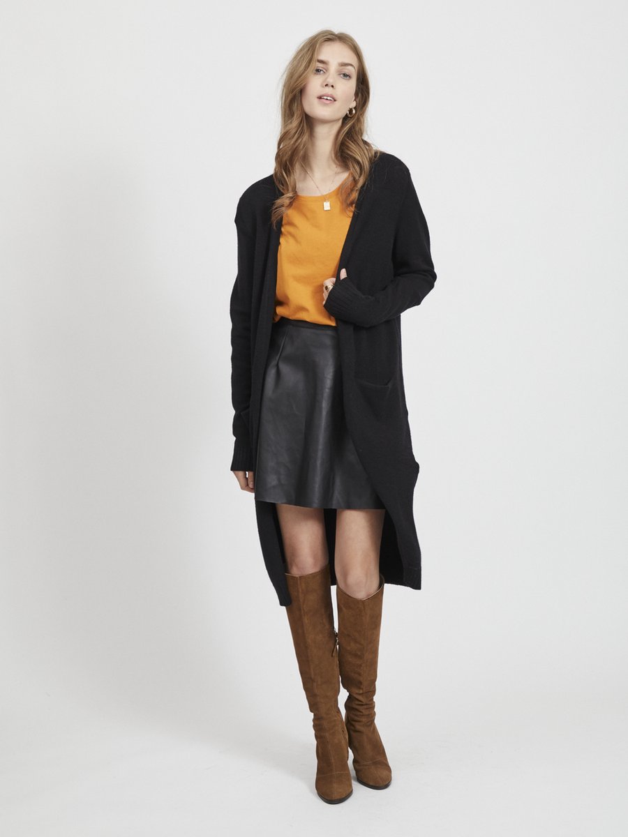 VILA - VIPEN COATED SKATER SKIRT - NOOS - Dames - Rokken