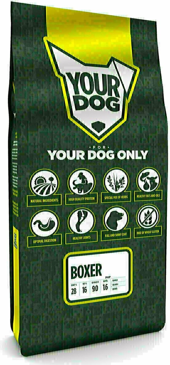 Yourdog Boxer Rasspecifiek Puppy Hondenvoer 12kg | Hondenbrokken
