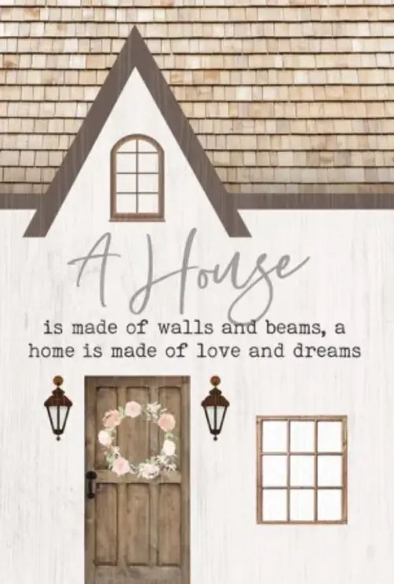 A house - A home Tabletop house - 13,5 x 20,5 cm