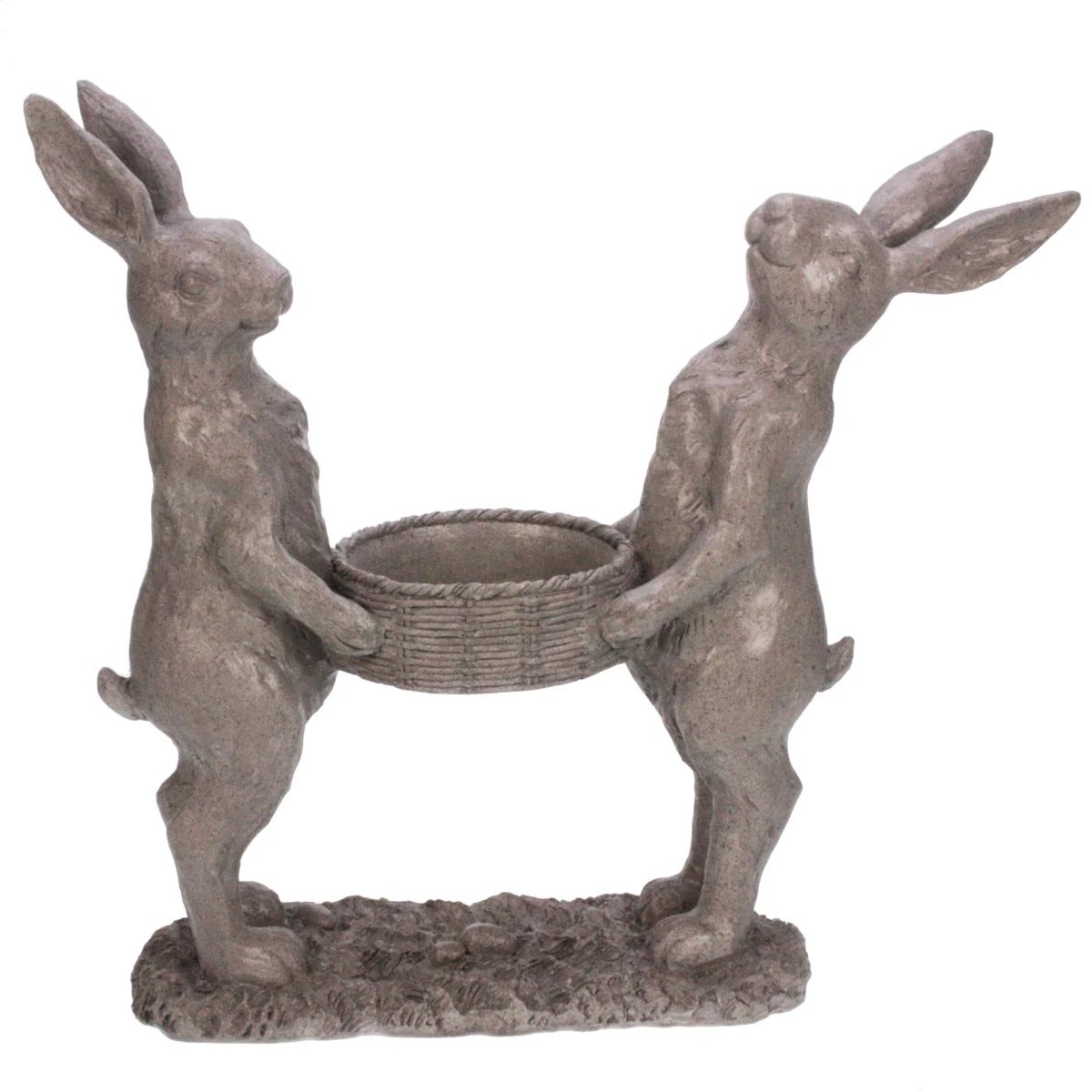 Hazen met mand 26x8x34cm