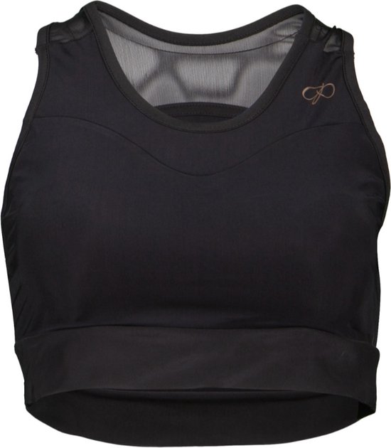 Papillon Top court dos nageur, noir, taille S