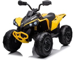 Can-Am Renegade - Elektrische Kinderquad 12V - 3 tot 7 jaar - 4x4 - Geel