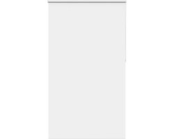 vidaXL - Rolgordijn - verduisterend - 130x230 - cm - stofbreedte - 126,6 - cm - wit