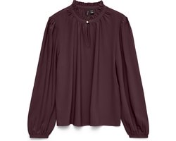 VERO MODA - VMANI LS FRILL TOP WVN GA - Dames - Blouses