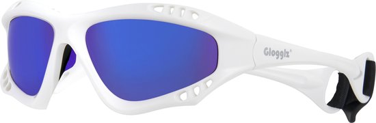 Glogglz® Finz Blanc – Lunettes de voile avec verres polarisés et protection UV400