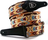 Tomahawk - Sangle de guitare 95-160 cm avec extrémités en cuir véritable réglable pour guitares basses, acoustiques, classiques et électriques