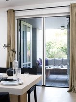 Luxehorren.nl - Dubbele Plissehordeur: De Perfecte Oplossing Voor Insecten En Sfeermet Deze Zwart