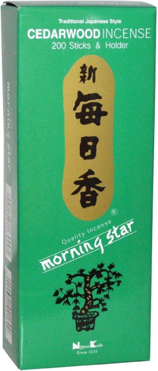 Goedkoopste Wierook Morning Star Cederhout - Cedarwood - 70 g - (200st.