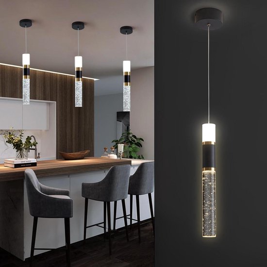 Moderne Kristallen LED Hanglamp – 3 Ringen 60 40 20 cm – 60W