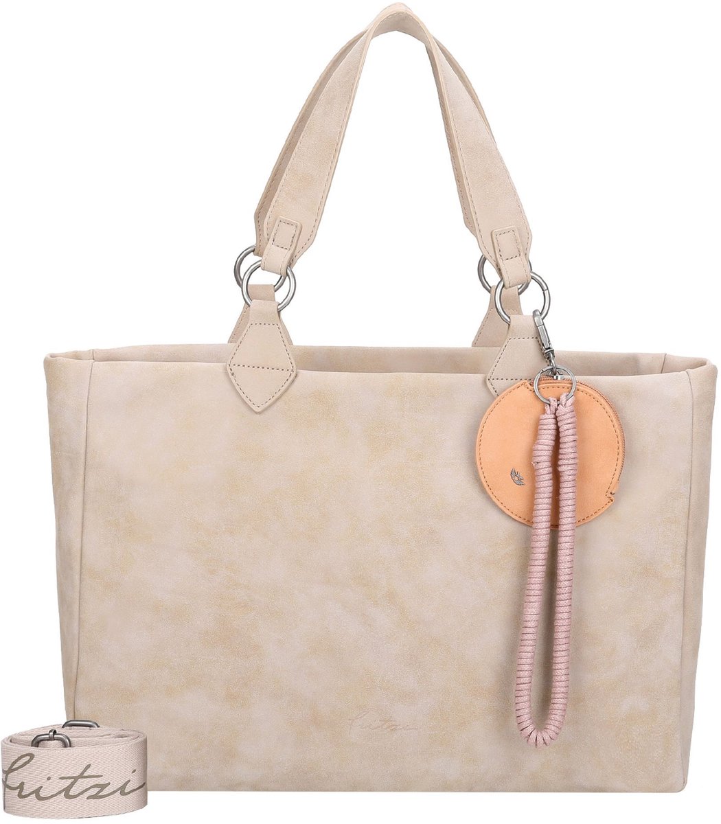 Fritzi aus Preußen Schoudertas Izzy Vintage Shoulder Bag Sand Beige