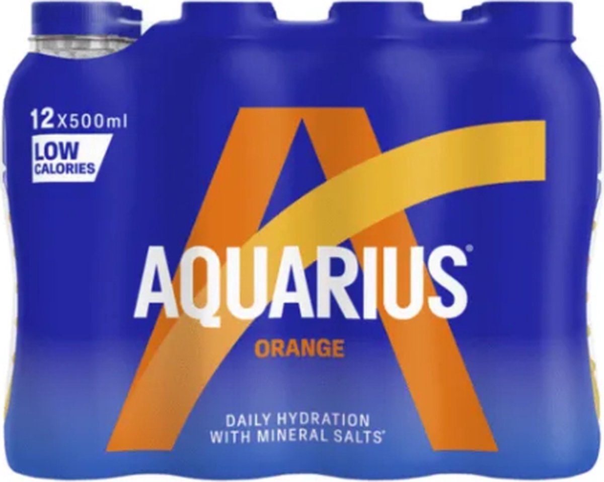 Aquarius Orange | Petfles 12 x 0,5 liter