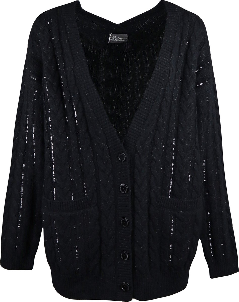 Princess goes Hollywood • zwart wollen vest • maat 36