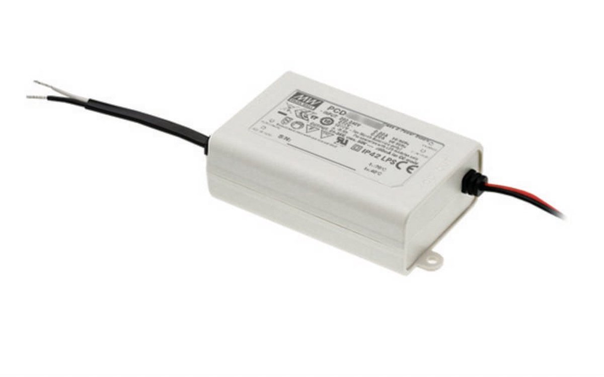 Mean Well PCD-60-1050B LED-driver Constante stroomsterkte 60 W 1.05 A 34 - 57 V/DC Dimbaar, PFC-schakeling, Overbelasti