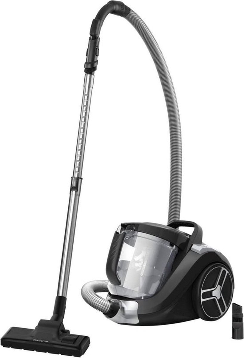 Thuys – Stofzuiger zonder Zak – Steelstofzuiger – Vacuum Cleaner – 2.5L Capaciteit – Krachtige Zuigkracht – Eenvoudig Gebruik – Zwart