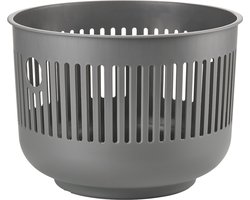 Zone Denmark Ume Wasmand - 30 liter - Grijs - Kunststof - Ronde Wasmand met Hengsel - Kleine Wasbox of Opbergmand