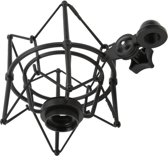 Boseen Universele Microfoon Shock Mount, Mic Clip Houder Mount voor Diameter 47Mm-53mm Mic Anti Trillingen Verstelbare Hoge Isolatie Shock Mount