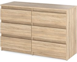 AZ Home, Ladekast 6 Laden HUGO 100cm Sonoma Eik
