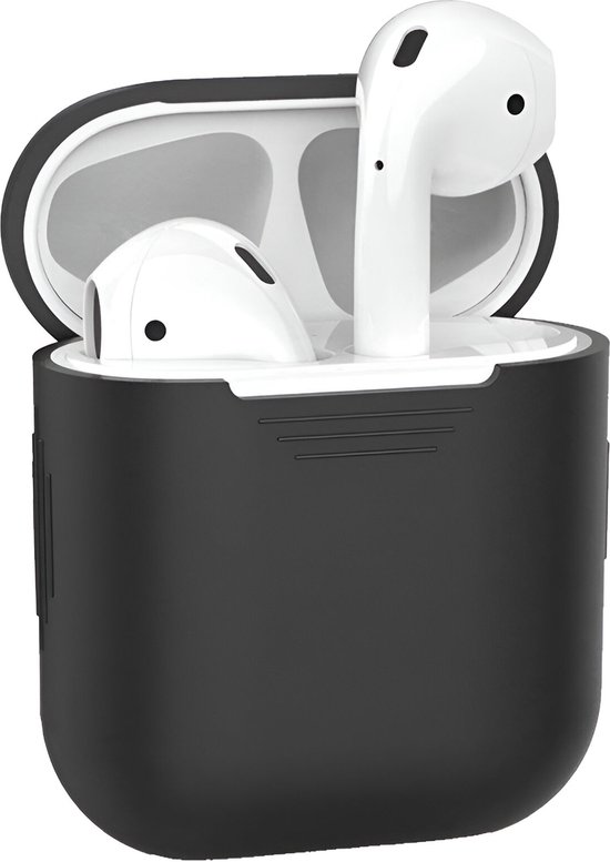 AirPods 2 hoesje zwart siliconen ca...