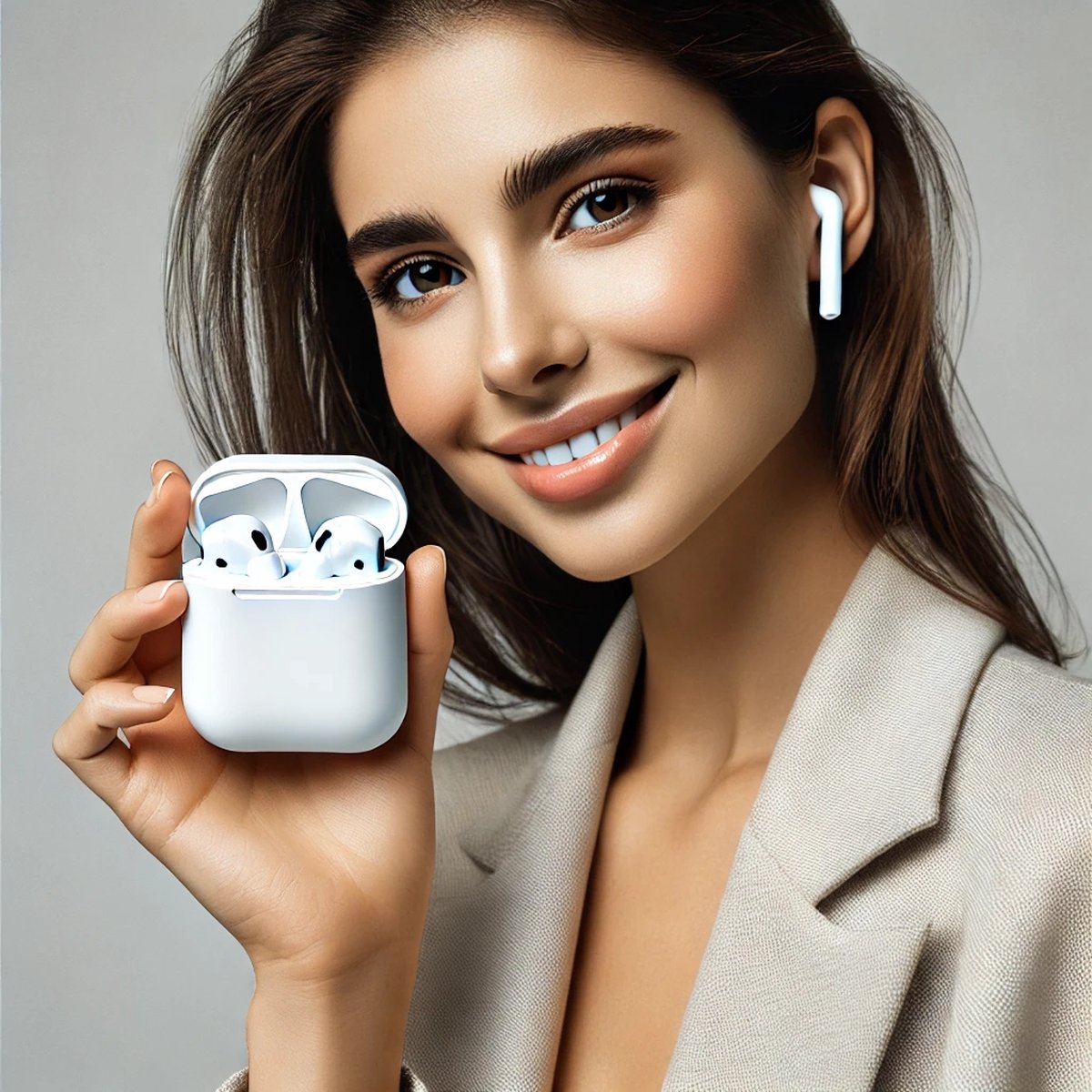 AirPods 2 hoesje siliconen beschermhoes AirPods 1 case schokbestendig draadloos opladen wit - Afbeelding 4