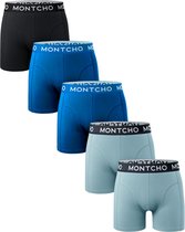 Bol.com MONTCHO - Dazzle Series - Boxershort Heren - Onderbroeken Heren - Boxershorts - Ondergoed - Oceanic Overtones - 5 Pack -... aanbieding