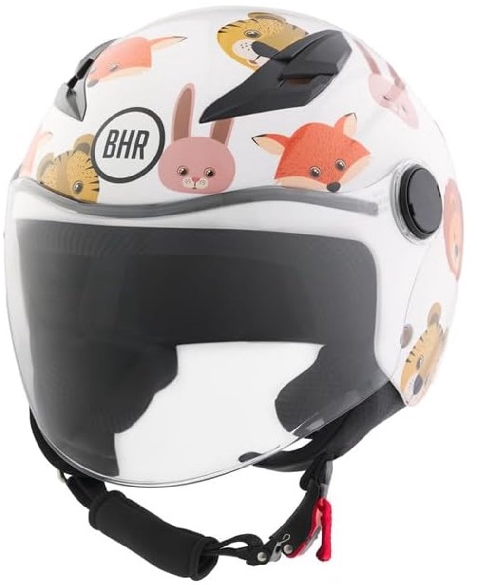 BHR 838 Kids – Kinderhelm Scooter – Veiligheid voor uw Kind – Scooterhelm voor Kinderen – Kinderhelm Motor - Safari – Maat M