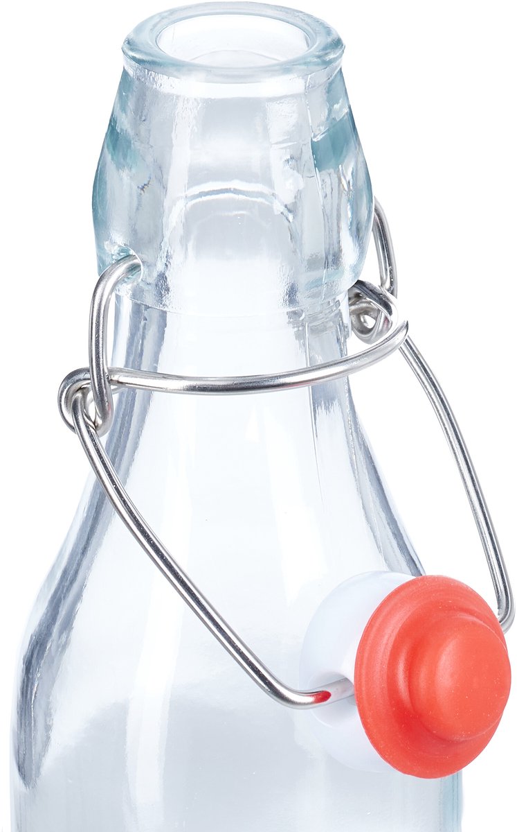 beugelflessen - set van 6 - 250 ml - glazen flesjes incl. etiketten — cadeau in Kookcadeaus - foto 5