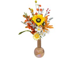 Vilt Bloemen - DIY Pakket - Herfstboeket - Zelf maak bloemen - Set van 10 verschillende bloemen