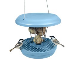 Candala Vogelvogel voor mezenbolletjes. Voer vogels - Niet knaagdieren! Robuust en betrouwbaar om op te hangen. Lichtblauw
