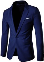 ALLTHEMEN Heren Slim Fit Kostuumjasje - Jasje met Een Knoop Voor Zakelijk Gebruik - 3XL