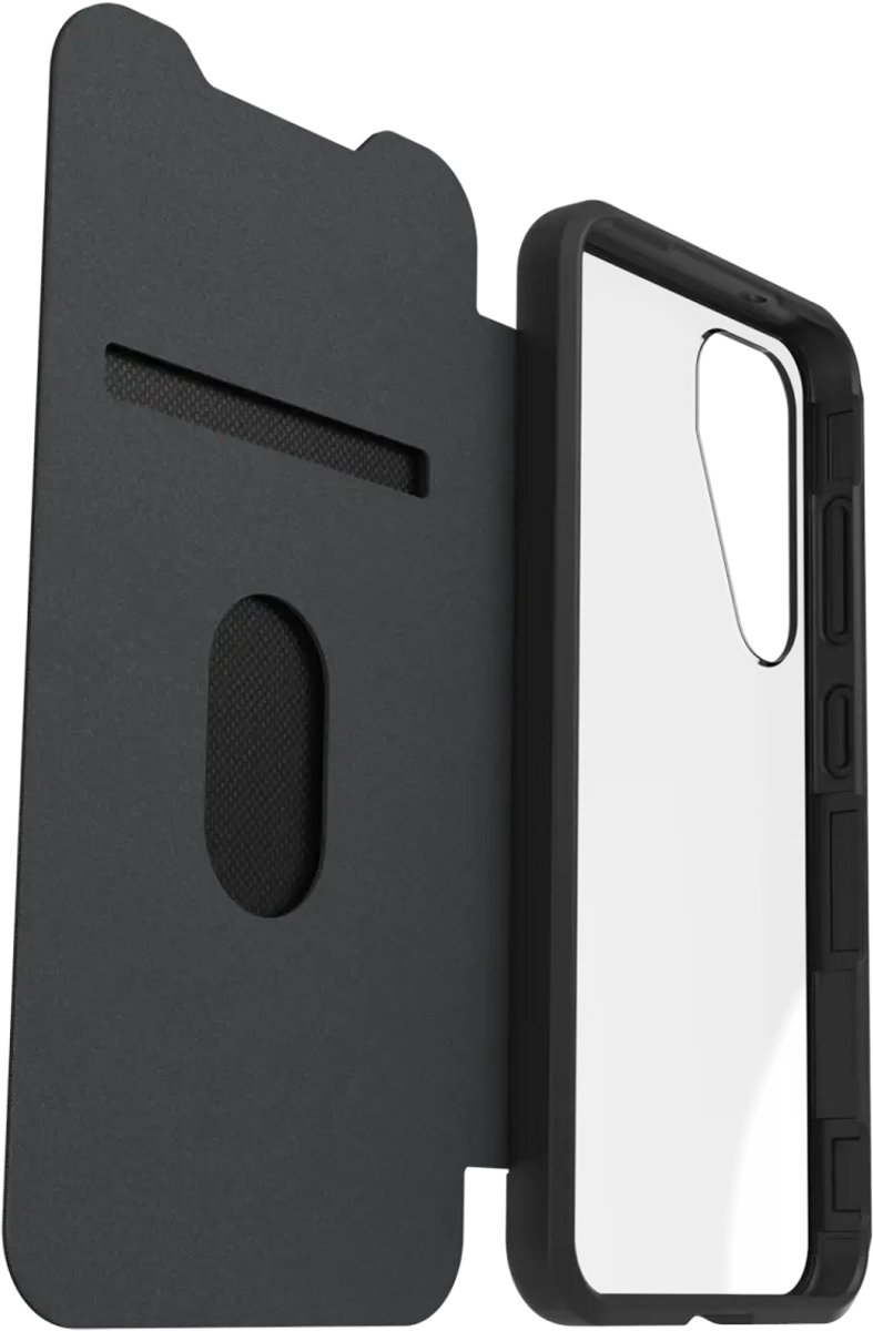 OtterBox Geschikt voor Samsung Galaxy S25 - React Folio - Book Case Hoesje - Zwart