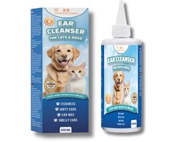 K9 Laboratories - Oorreiniger - voor Honden - Oordruppels Hond, Oorreiniging, Oorcleaner, Oorsmeer, Oormijt, Oorontstekening - 237 ml