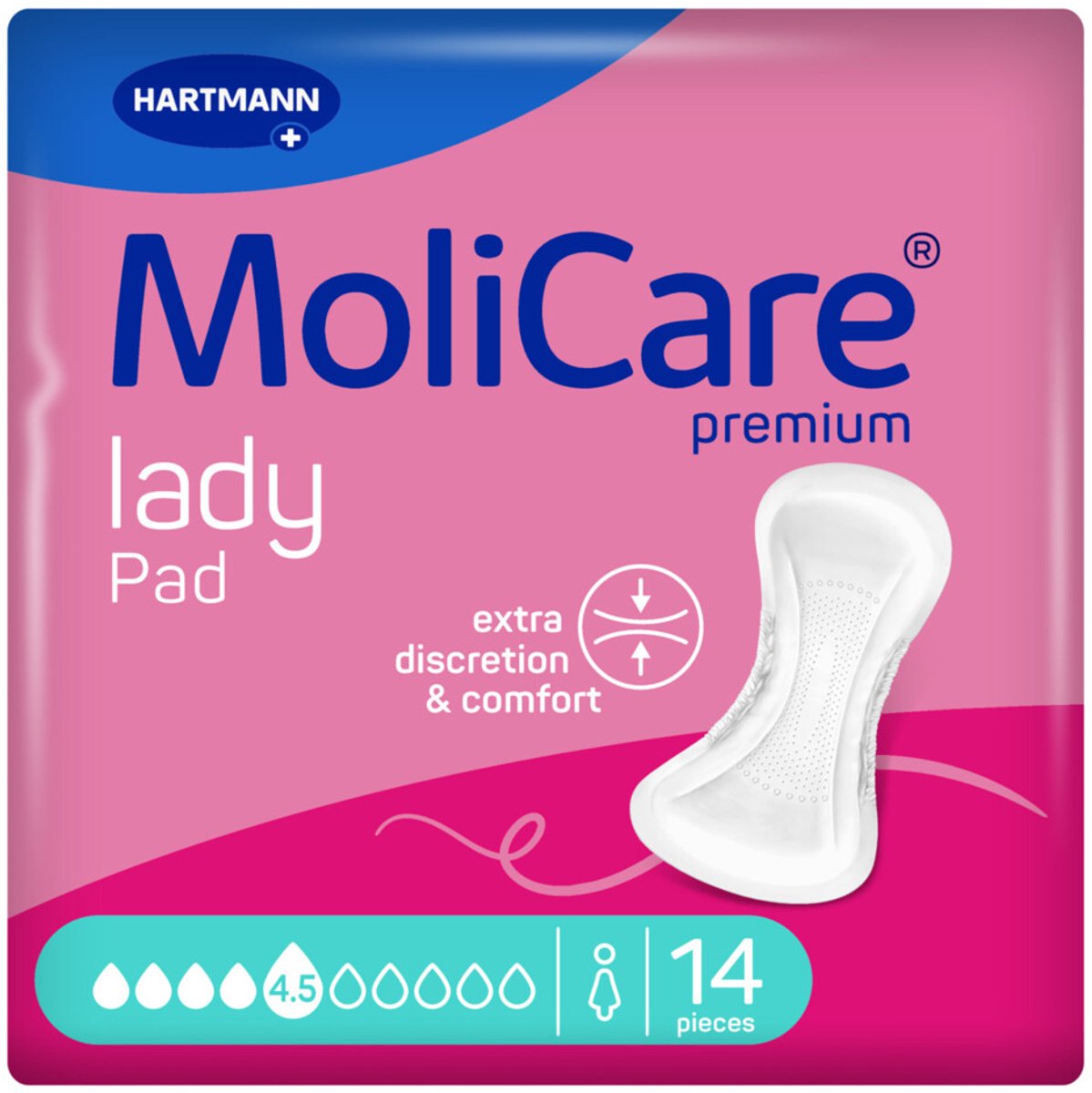 Goedkoopste Hartmann Molicare Premium Lady Pads 4.5 druppels - 1 pak van 14 stuks