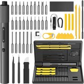 HOTO Pro - Precisie Elektrische Schroevendraaierset - Magnetisch - Bitset - Oplaadbaar - Donkergrijs